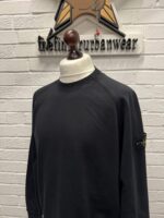STONE ISLAND crew neck sweatshirt in black - Image 4
