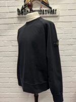 STONE ISLAND crew neck sweatshirt in black - Image 3
