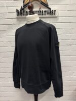 STONE ISLAND crew neck sweatshirt in black - Image 2