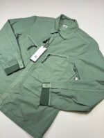 C.P. Company 108A Flatt Nylon Overshirt in Agave Green   -   Large / P2P 22.5” - Image 7