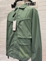 C.P. Company 108A Flatt Nylon Overshirt in Agave Green   -   Large / P2P 22.5” - Image 4