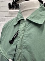 C.P. Company 108A Flatt Nylon Overshirt in Agave Green   -   Large / P2P 22.5” - Image 3