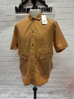 CP COMPANY 271A  popeline pocket short sleeve shirt  in Pastry shell orange. - Large / p2p 21.5” - Image 2
