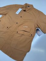 CP COMPANY 271A  popeline pocket short sleeve shirt  in Pastry shell orange. - Large / p2p 21.5” - Image 5