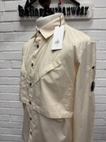 CP COMPANY 212A long sleeve shirt in Cotton Rip-stop - Pistachio  -  Large  / p2p 23” - Image 5