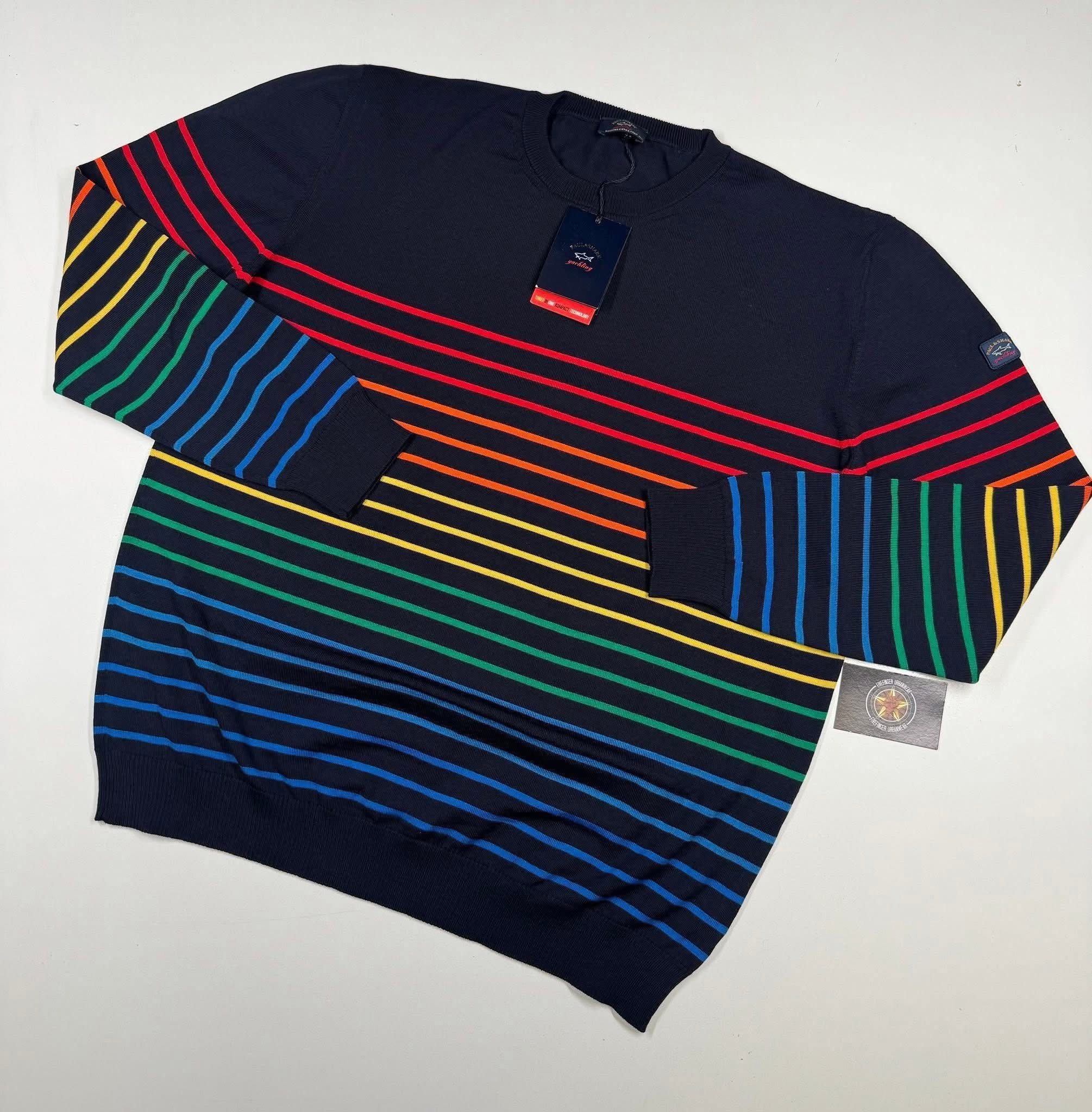 img_9237-3 Brand new Paul & Shark merino extra fine wool pull over in Navy - XXL / 24.5” P2P - Image 1