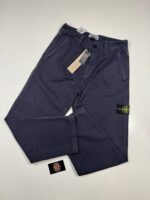 Stone Island Relaxed Men's Chino Pants in Navy. - Image 9