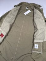 CP COMPANY 069A TWILL LONG PARKA LENS JACKET IN VINTAGE KHAKI -    Large / P2P 24” - Image 5