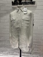 CP Company 301A  Long sleeve Linen Shirt in White