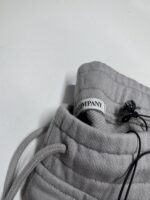 CP COMPANY 084A DIAGONAL RAISED FLEECE JOGGING PANTS IN DRIZZLE GREY - XXL  / w38” - Image 3