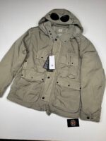 AW26/27 RELEASE  CP COMPANY 045A HEAVY CHROME GOGGLE LINED JACKET  -  Large / P2P 23.5”