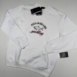 Paul & Shark fleece crew sweatshirt in White