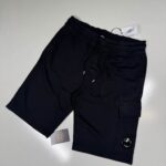 CP Company Light Fleece Bermuda Shorts. - Black    - Small / w30”