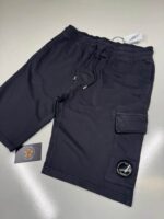 CP Company Light Fleece Bermuda Shorts. - Black - Image 4