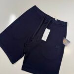 CP Company 046A Bermuda shorts in diagonal fleece - Navy / 888