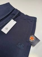 CP Company 046A Bermuda shorts in diagonal fleece - Navy / 888 - Image 4