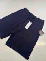 CP Company 046A Bermuda shorts in diagonal fleece - Navy / 888 - Image 5