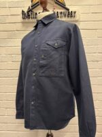 CP Company 207A Cotton/Linen overshirt in Navy / 888 - Image 2