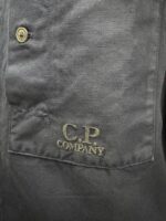 CP Company 207A Cotton/Linen overshirt in Navy / 888 - Image 3
