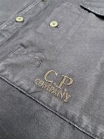 CP Company 207A Cotton/Linen overshirt in Navy / 888 - Image 5
