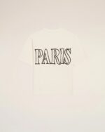 Ami Paris Cream Print Short sleeves t-shirt in thick cotton jersey. - Image 11