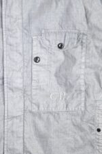 CP COMPANY 203A Lino Wax Overshirt in Limestone - Image 13