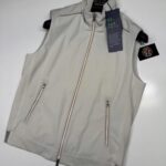Paul & Shark 4x4 stretch typhoon 20000 gilet vest in ivory --- Medium / P2P 21”