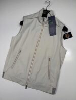 Paul & Shark 4x4 stretch typhoon 20000 gilet vest in ivory --- Medium / P2P 21”