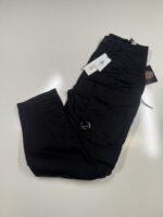CP Company 058A Satin Stretch Cargo Pants in Black