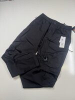 CP Company 058A Satin Stretch Cargo Pants in Black - Image 4