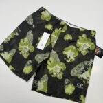 C.P. Company flatt Nylon flower print shorts in Thyme  -    Size 48 / Medium / w32”