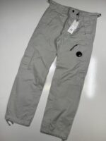 CP Company 276A Cotton Gabardine Cargo Pants in stone grey - Image 6