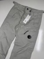 CP Company 276A Cotton Gabardine Cargo Pants in stone grey - Image 5