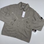 CP Company 103A  Cotton/Linen  overshirt in Vintage khaki / 327
