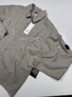 CP Company 103A  Cotton/Linen  overshirt in Vintage khaki / 327 - Image 2
