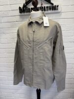 CP Company 103A  Cotton/Linen  overshirt in Vintage khaki / 327 - Image 3