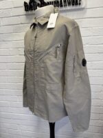 CP Company 103A  Cotton/Linen  overshirt in Vintage khaki / 327 - Image 4