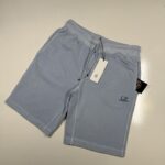 CP Company 101B Bermuda shorts in Cotton  diagonal fleece - Blue / 814