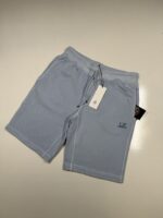 CP Company 101B Bermuda shorts in Cotton  diagonal fleece - Blue / 814