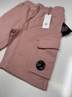 CP Company 101A Bermuda shorts in Cotton  diagonal fleece  -  Dusky rose - Image 2