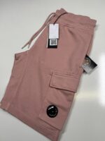 CP Company 101A Bermuda shorts in Cotton  diagonal fleece  -  Dusky rose - Image 4
