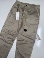 CP Company 169A Satin Stretch Cargo Pants in Vintage Khaki  - Size 48 / W32”/L33” - Image 2