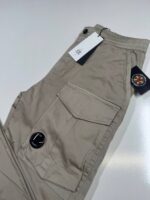 CP Company 169A Satin Stretch Cargo Pants in Vintage Khaki  - Size 48 / W32”/L33” - Image 4