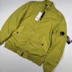 C.P. COMPANY 182A NYCRA-R BOMBER JACKET IN YELLOW  -  Large  / P2P 22.5”