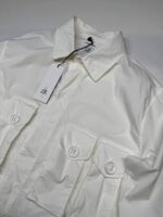 CP company 018A 50 Fili stretch overshirt with Multi pockets in white - Image 5