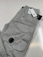 CP Company 169A Satin Stretch Cargo Pants in Grey - Size 48 / W32”/L33” - Image 2