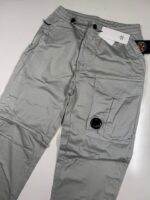 CP Company 169A Satin Stretch Cargo Pants in Grey - Size 48 / W32”/L33” - Image 4