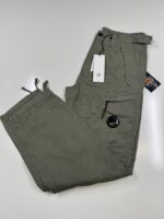 CP Company 276A Cotton Gabardine Cargo Pants in Green Thyme / 669