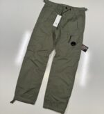 CP Company 276A Cotton Gabardine Cargo Pants in Green Thyme / 669 - Image 5