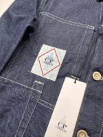 CP COMPANY 3/1 Denim worker Jacket in indigo blue. - Image 7